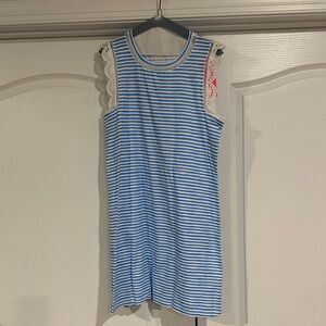 Lilly Pulitzer Blue/White Stripe Dress Size M